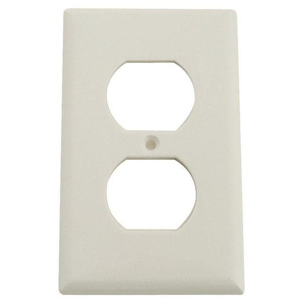 Eaton Wiring Devices Receptacle Wallplate, 412 in L, 234 in W, 1 Gang, Thermoset, White, HighGloss 2132W-BOX